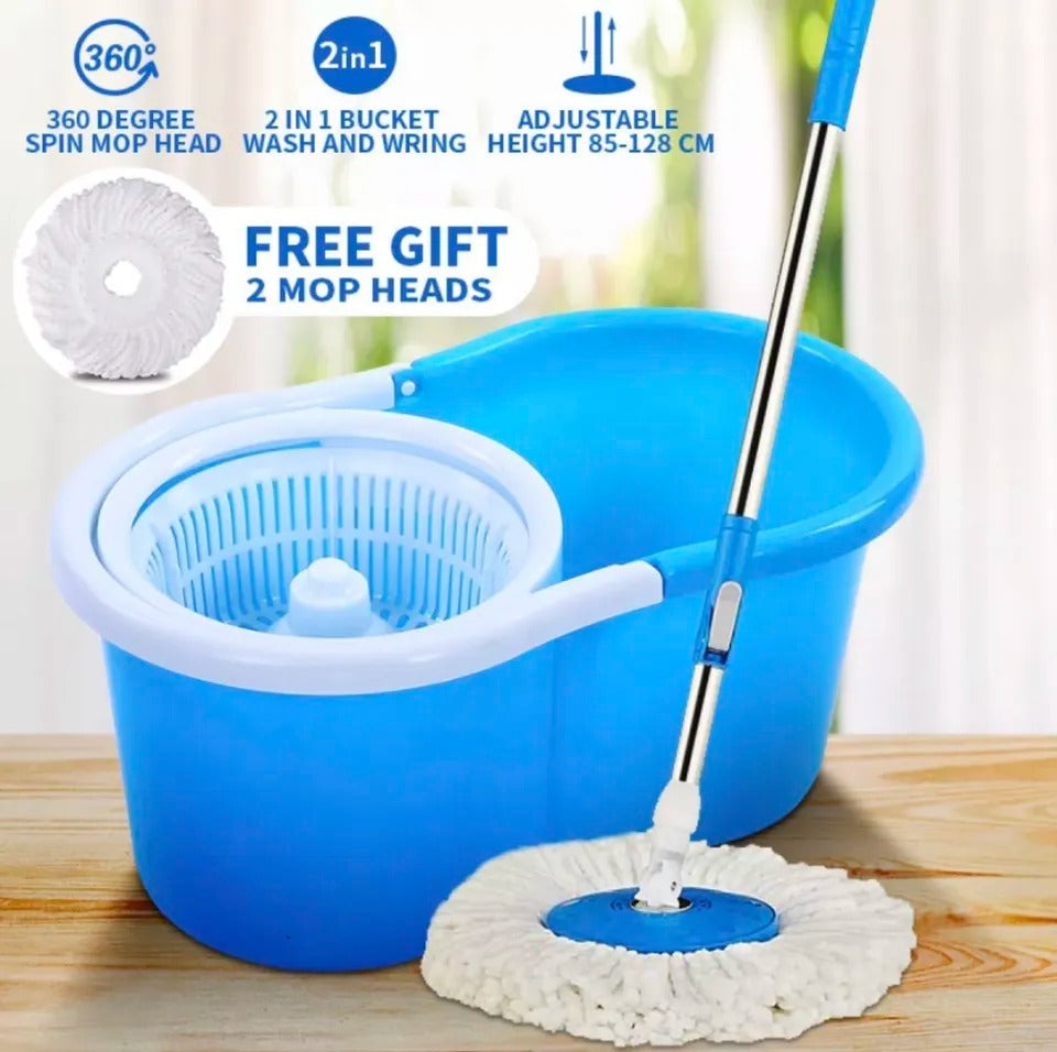 Easy Spin Magical Mop Set with Steel Bucket