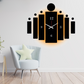 3d Tile Wall Clock  | Wooden Tile Wall Clock Frame wall Art  | Wall decoration