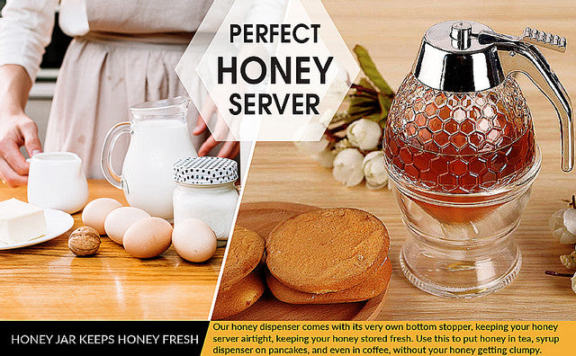 Honey Dispenser Juice Syrup Pot