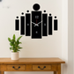 3d Tile Wall Clock  | Wooden Tile Wall Clock Frame wall Art  | Wall decoration
