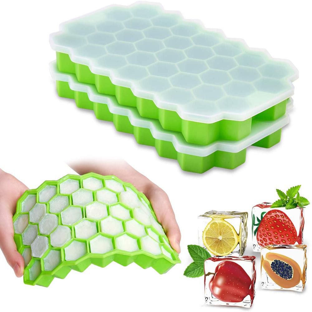 Silicon Ice Cube Tray With Lid