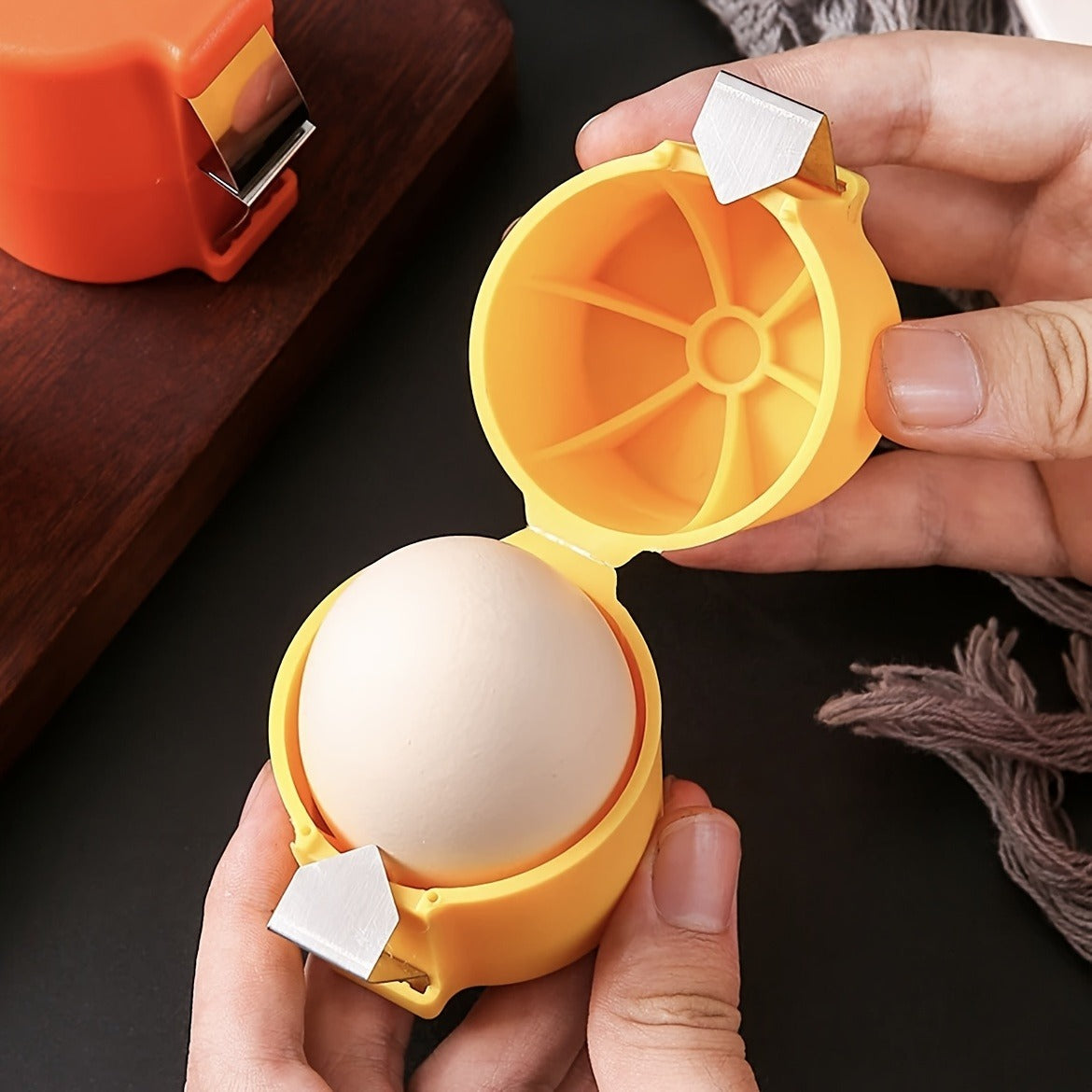 Egg Shell Opener Cutter – Portable Stainless Steel Egg Topper Tool for Boiled Eggs