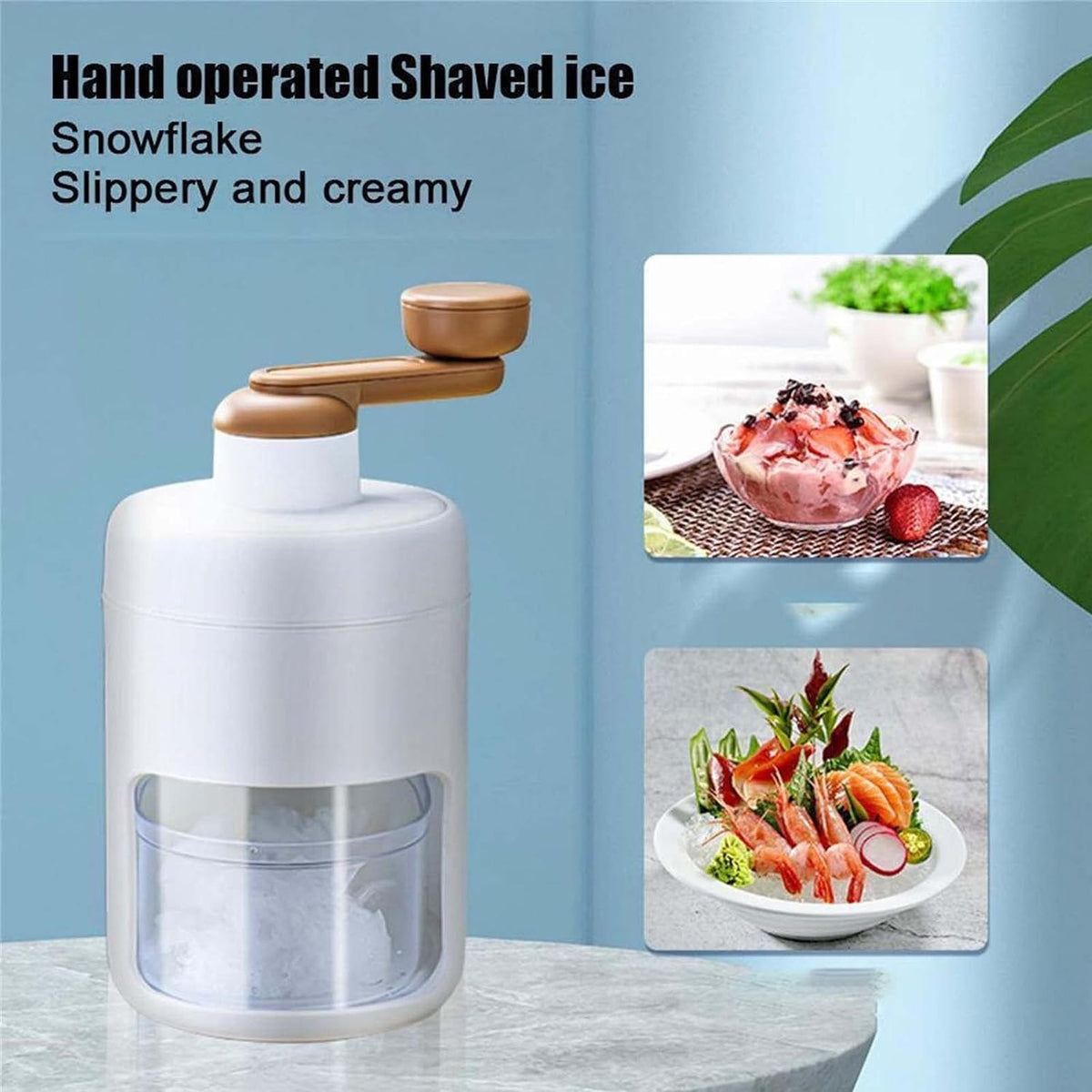 Manual Ice Shaver Crusher