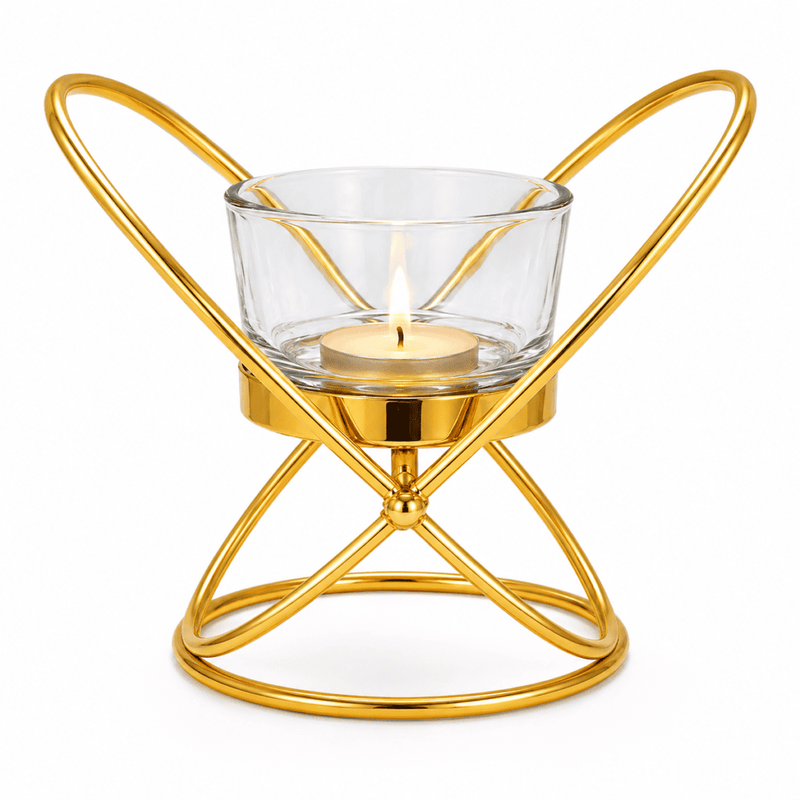 Elegant Black Candle Holder – Decorative Metal Candle Stand for Home & Table Décor