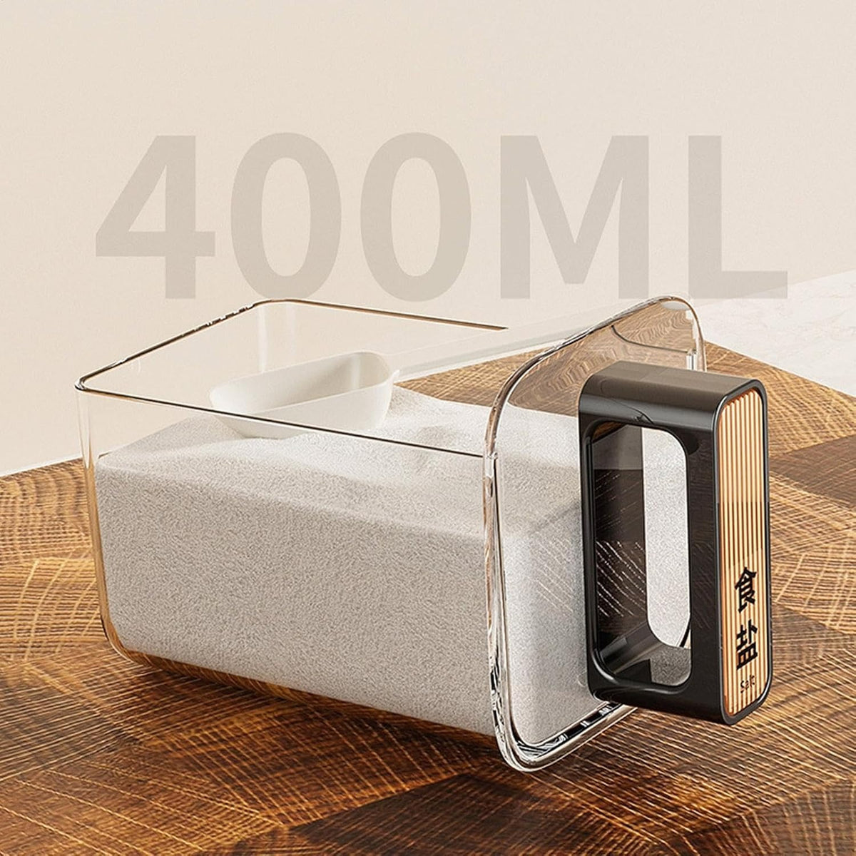 Wall Mounted Box Condiment Containers Space Saving Storage Durable Transparent Kitchen Organizer
