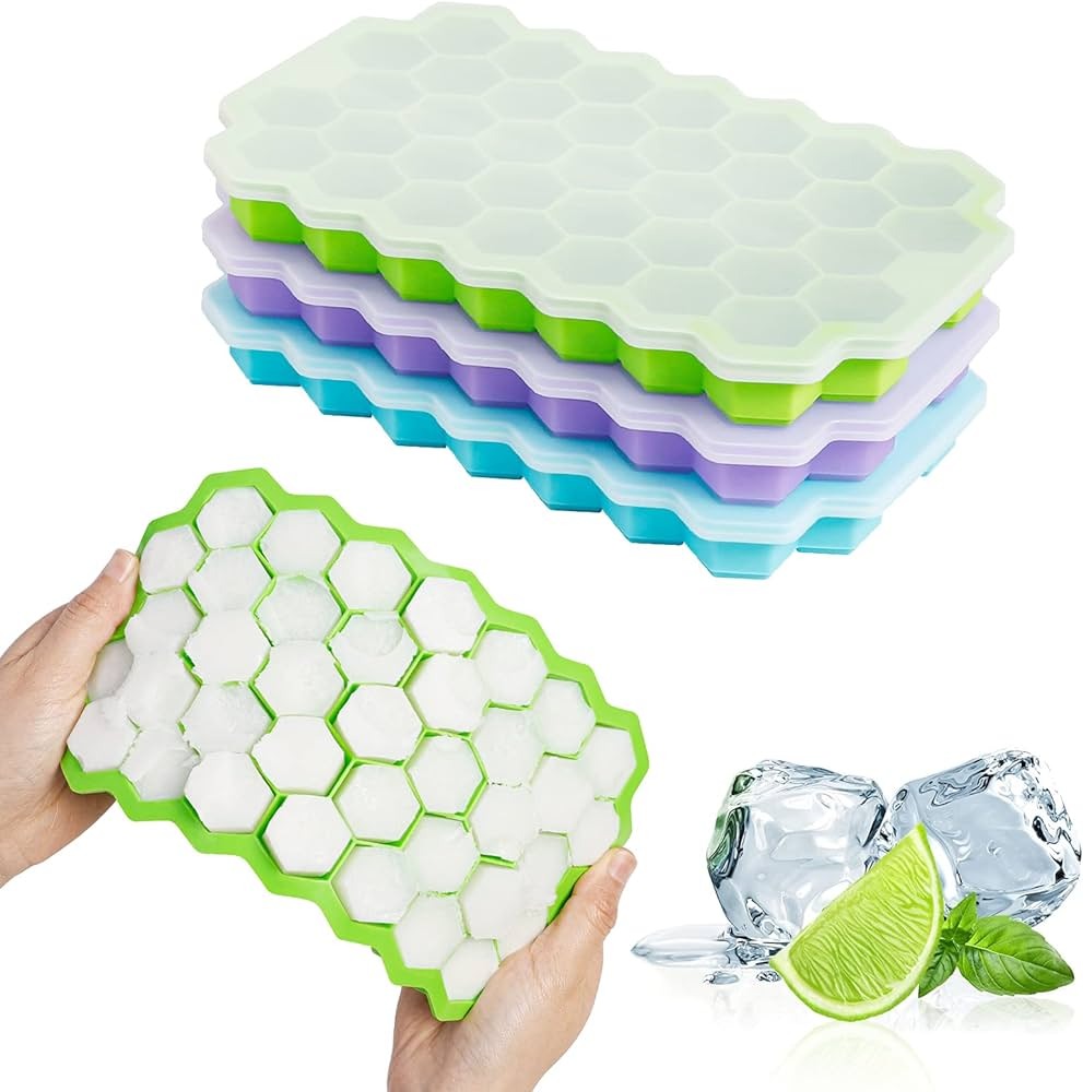 Silicon Ice Cube Tray With Lid