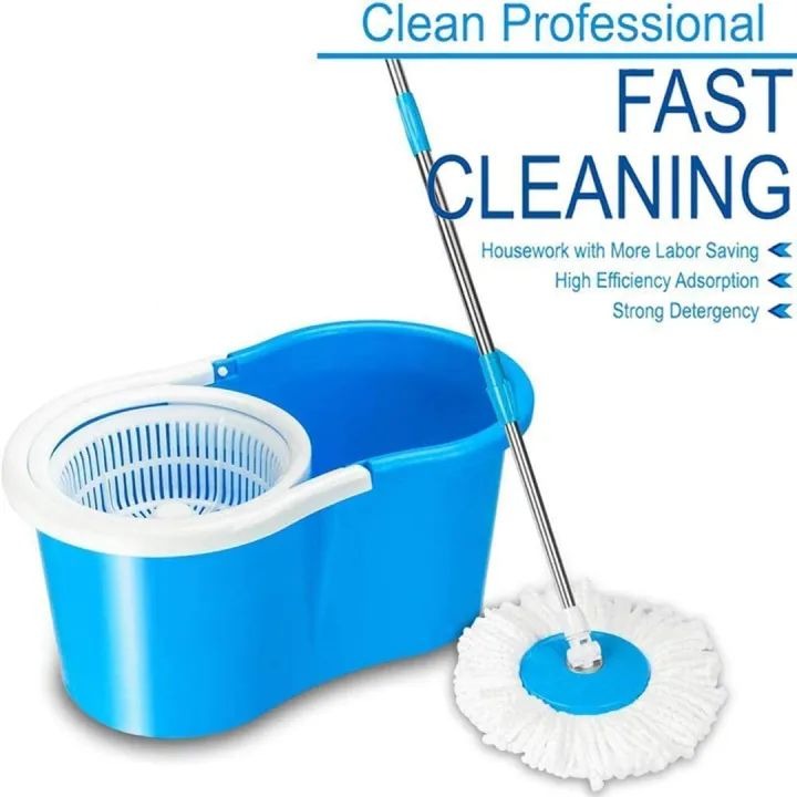 Easy Spin Magical Mop Set with Steel Bucket