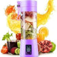 Portable Mini 6 blade Juicer blender | Outdoor Juicing Cup (380ml) - Rechargeable