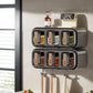 Wall Mounted Box Condiment Containers Space Saving Storage Durable Transparent Kitchen Organizer