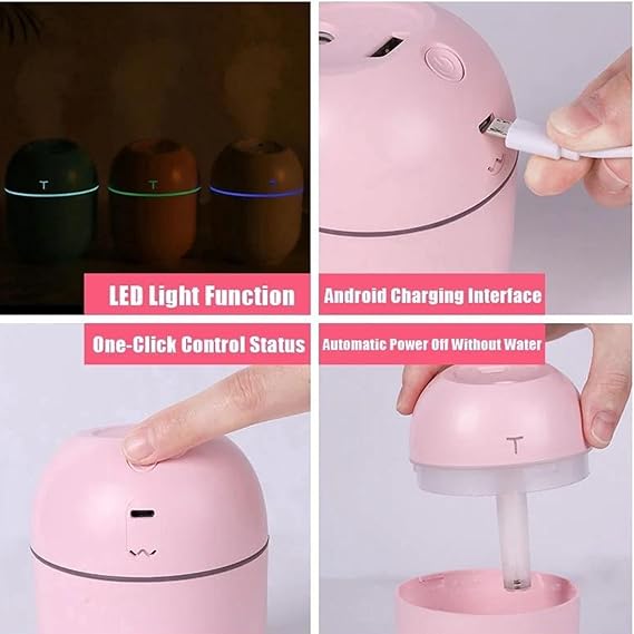 Mini Cute Air Humidifier With RGB Light