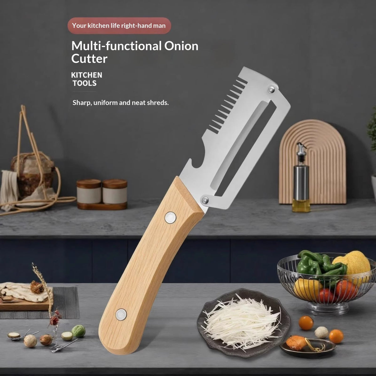 3 In 1 Peeler Knife Stainless Steel