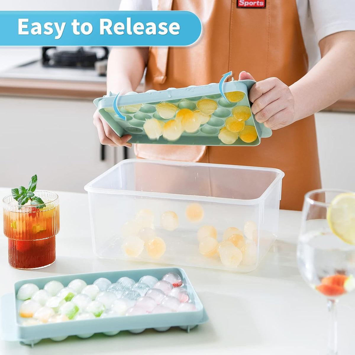 1 PCs Round Ice Cube Tray
