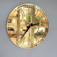 Roman Numbers Clock Gold Frame and Black Clock | Wall Decor | Wall Clock 3D acrylic Wall clock