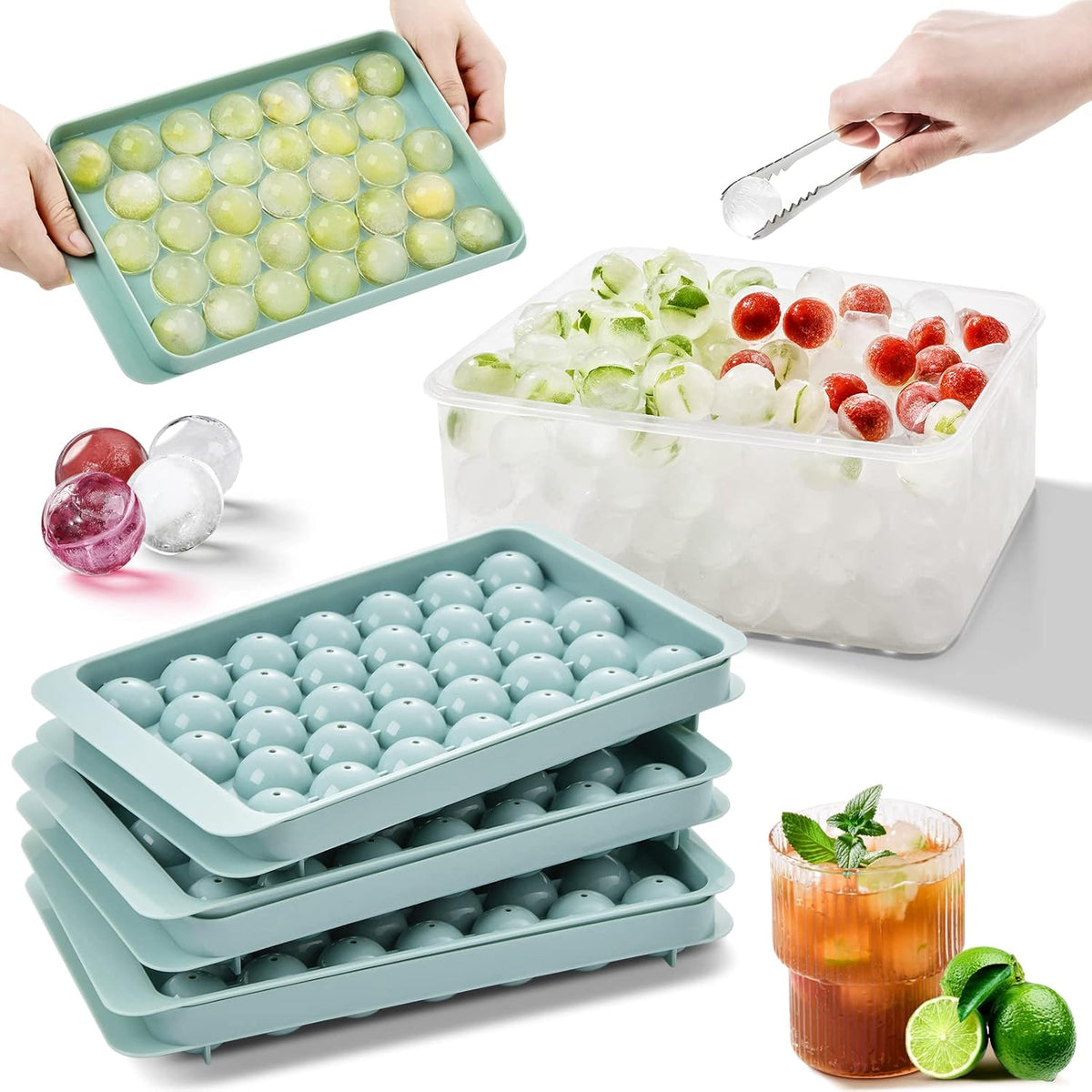 1 PCs Round Ice Cube Tray