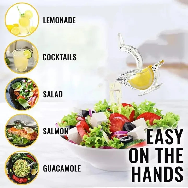 Manual Lemon Clip Portable Clear Fruit Juicer Bird Lemon Slice Squeezer