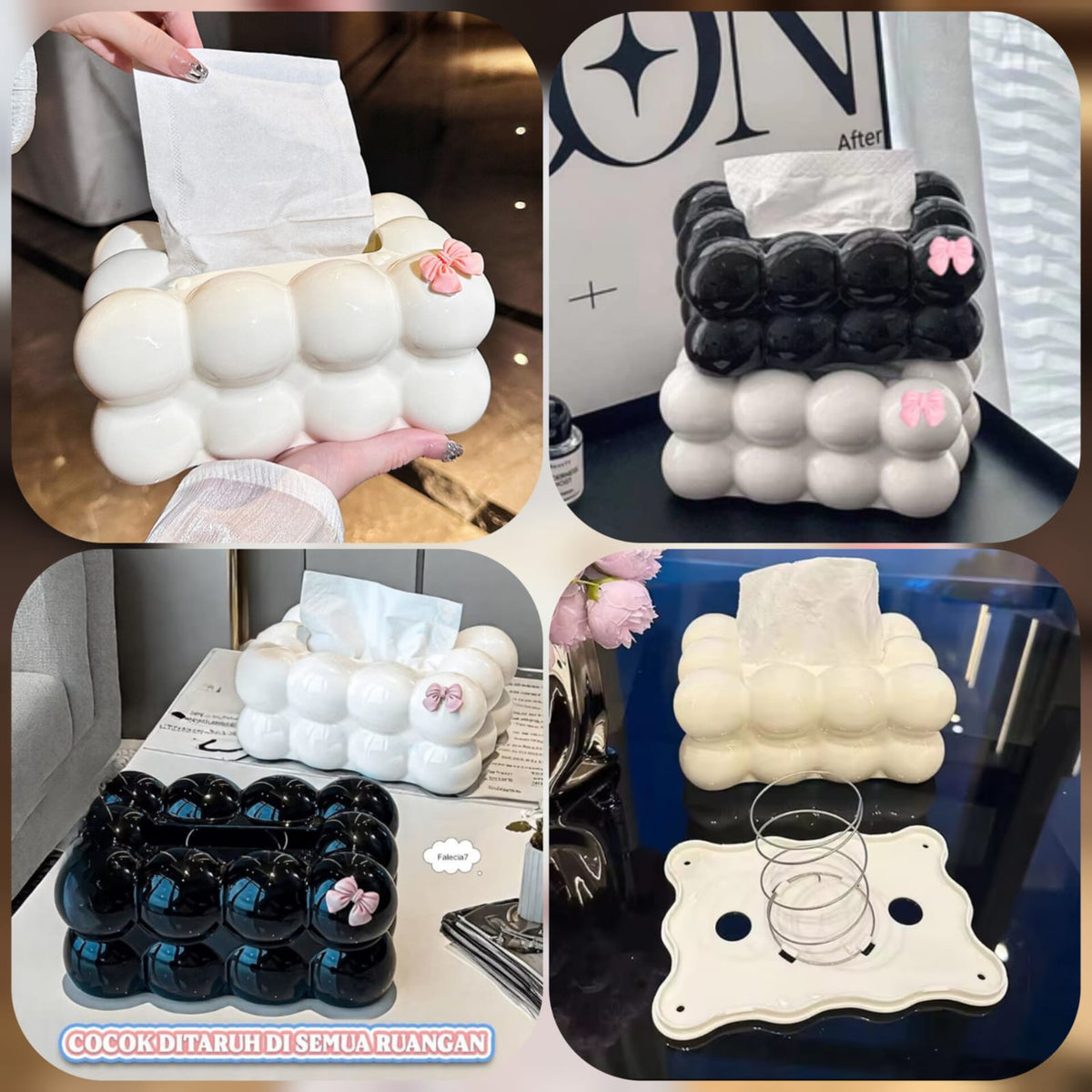 Bubble Shape Tissue Box Holder
