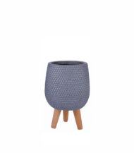 Ceramic Pot with Wooden Stand - Image 2